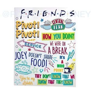 FRIENDS the TV series portfolio folder iconic 🦞 lobster 🦃 turkey head & more
